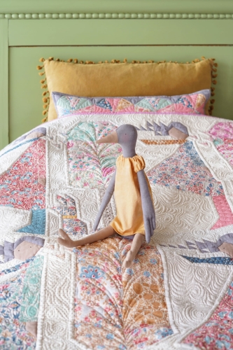 Tilda Patchwork Stoff Baumwolle - Windy Days Wendy Camel